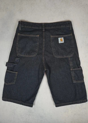 Short en jean Carhartt noir rework - Workwear - Taille W32 (FR 42), marque: Carhartt, état: Très bon état, taille: W32 | FR 42, 24,90 €, 26,85 € Protection acheteurs incluse