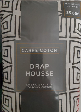 Draps housse deux places 180x200cm, état: Neuf avec étiquette, taille: King Size (180–200cm x 200cm), 8,50 €, 9,63 € Protection acheteurs incluse