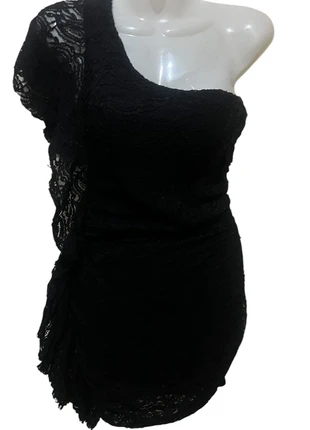 Vestido negro una manga talla M, marque: Local, état: Très bon état, taille: M / 38 / 10, 5,00 €, 5,95 € Protection acheteurs incluse