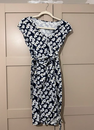SHEIN navy blue floral wrap dress size small, brand: Shein, condition: Very good, size: S / UK 8-10, £3.00, £3.85 includes Buyer Protection