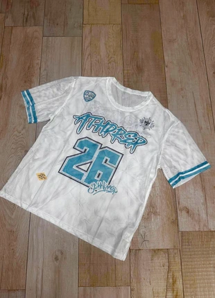 Jersey Bianca e Turchese M, marca: urban essentials, estado: Novo sem etiquetas, tamanho: M, €15.50, €16.98 inclui Proteção do Comprador