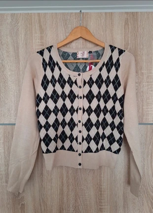 " Darts and Checks" cardigan - Banned - Maat L 40, brand: Dancing Days by BANNED, condizioni: Nuovo con cartellino, taglia: L / IT 44 / EU 40, €20.00, €21.70 include la Protezione acquisti Pro