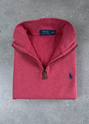 Pull/Sweat 1/4 zip a col haut montant camionneur Ralph Lauren M Rouge Corail Homme logo brodé noir, marca: Ralph Lauren, estado: Muy bueno, tamaño: M, 52,50 €, 55,83 € Protección al comprador incluida
