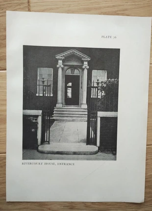 Entrance to rivercourt house, hammersmith, london - antique print - 1915, brand: NO LABEL, condition: Good, £8.99, £10.14 includes Buyer Protection Pro