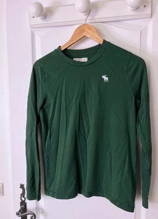 T-shirt manches longues vert sapin - Taille S (15/16 ans) - Doux & stylé, marca: Abercrombie & Fitch, estado: Novo sem etiquetas, tamanho: S, €7.00, €8.05 inclui Proteção do Comprador