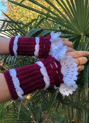 Mitaine bordeaux, marke: Fait Main, zustand: Neu, größe: Einheitsgröße, 15,00 €, 16,45 € beinhaltet Vinted-Käuferschutz Pro