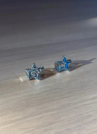 Lot de 2 bagues argentée Y2K grunge streetwear unisexe acier inoxydable, marque: CHROME, état: Neuf avec étiquette, taille: Ajustable, 16,90 €, 18,45 € Protection acheteurs incluse