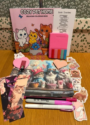 “Pussy Cat Party” colouring book bundle with stationery and accessories, condition: New without tags, £6.00, £6.78 includes Buyer Protection