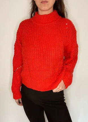 Pull orange, marque: H&M, état: Très bon état, taille: S / 36 / 8, 6,00 €, 7,00 € Protection acheteurs incluse