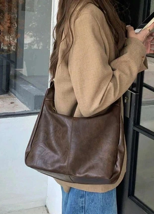 Sac en cuir Y2K vintage – Style "Old Money" coréen | Marron, brand: Beneletti Paris, condition: Very good, €39.99, €42.69 includes Buyer Protection