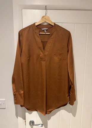 Bronze H&M blouse 10, brand: H&M, condition: Very good, size: M / 10, £3.00, £3.85 includes Buyer Protection