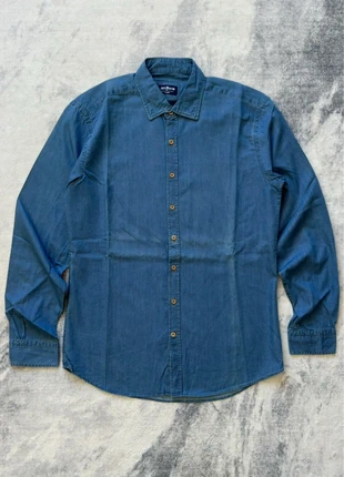 chemise café coton bleu coton pur col classique manches longues taille L, marque: Café Coton, état: Très bon état, taille: L, 20,00 €, 21,70 € Protection acheteurs (Pro) incluse