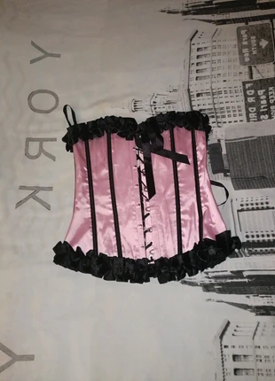 Corset rose et noir TM, estado: Bueno, tamaño: M / 38 / 10, 20,00 €, 21,70 € Protección al comprador incluida