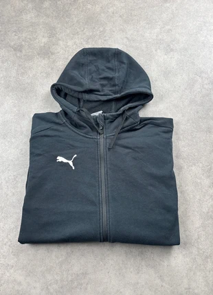 Sweatshirt à capuche zippé Puma noir taille L homme hoodie logo brodé - SWE0040, merk: Puma, staat: Heel goed, maat: L, € 12,00, € 13,30 inclusief Kopersbescherming Pro