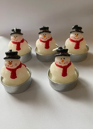 5 waxinelichtjes sneeuwpop, staat: Nieuw zonder prijskaartje, € 3,00, € 3,85 inclusief Kopersbescherming