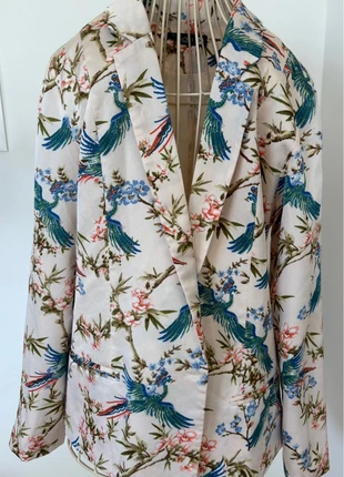 Veste blanche à fleurs, brand: charlior, condition: Very good, size: M / 38 / 10, €7.00, €8.05 includes Buyer Protection