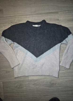 Pull Mohair Laine Andy & Lucy Paris S/M - Col Montant - Chevron Gris Bleu Pailleté, marca: Andy & Lucy, estado: Muy bueno, tamaño: M / 38 / 10, 7,00 €, 8,05 € Protección al comprador incluida