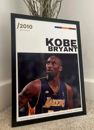 Kobe Bryant A4 Framed Print, brand: Kobe bryant, condition: Very good, £13.20, £14.56 includes Buyer Protection Pro