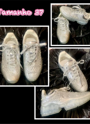 Ténis com brilhos 37, marque: Zara, état: Neuf sans étiquette, taille: 37, 15,00 €, 16,45 € Protection acheteurs incluse