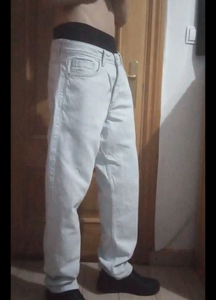 Pantalones old school blancos – Look urbano / aesthetic / Y2K, état: Très bon état, taille: S, 8,00 €, 9,10 € Protection acheteurs incluse