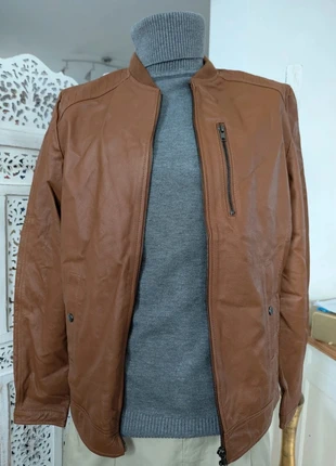 Perfecto homme en cuir marque Jacqs Leather taille M couleur Camel ref Arwen, merk: jacqs leather, staat: Heel goed, maat: M, € 49,99, € 53,19 inclusief Kopersbescherming Pro