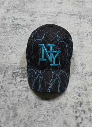 Casquette NY New York Éclair Bleu Noir Hip-Hop Vintage 100% Coton Réglable, brand: NY Collection, condition: Very good, size: One size, €14.99, €16.44 includes Buyer Protection Pro