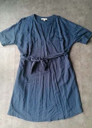Robe bleu mi longue manche courte femme, merk: Esprit, staat: Heel goed, maat: M / 38 / 10, € 7,50, € 8,58 inclusief Kopersbescherming