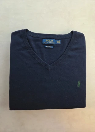 ralph lauren pull homme xl bleu marine col v coton pima logo vert – classique intemporel polo 🧵, brand: Ralph Lauren, condition: Very good, size: XL, €32.00, €34.30 includes Buyer Protection