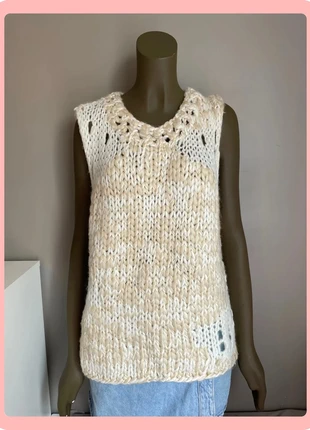 Pull sans manches crème neuf, marca: Zara, estado: Nuevo con etiquetas, tamaño: M / 38 / 10, 40,00 €, 42,70 € Protección al comprador incluida