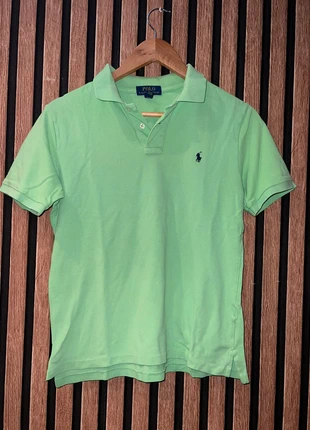 💚 Ralph Lauren Polo – Lichtgroen – Custom Slim Fit (S), merk: Ralph Lauren, staat: Heel goed, maat: 14 jaar / 164 cm, € 15,00, € 16,45 inclusief Kopersbescherming