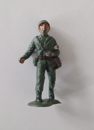 Vintage Hong Kong Plastic Army Soldier (1960s–70s), merk: Hong Kong, staat: Goed, maat: Universeel, € 3,00, € 3,85 inclusief Kopersbescherming