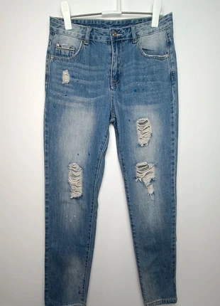 Vaqueros rotos y con pintura, marque: Denim Collection, état: Très bon état, taille: S / 36 / 8, 5,00 €, 5,95 € Protection acheteurs incluse