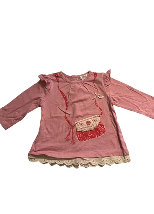 t shirt manche longue, merk: Kitchoun, staat: Heel goed, maat: 6-9 maanden / 68 cm, € 1,00, € 1,75 inclusief Kopersbescherming