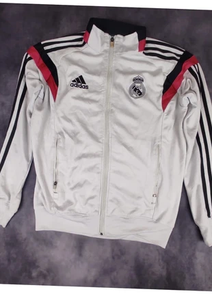 adidas veste blanche real madrid S zippée football 3 bandes rouge et noire sport vintage “220”, marque: adidas, état: Bon état, taille: S, 20,00 €, 21,70 € Protection acheteurs (Pro) incluse