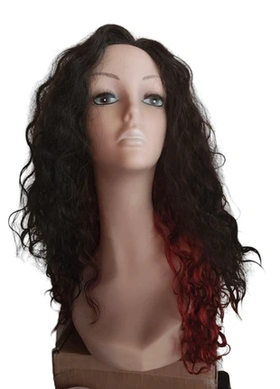 Peluca Rizada Tricolor, marca: Brasil Wigs, estado: Muy bueno, 18,00 €, 19,60 € Protección al comprador incluida