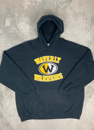 Sweat Universitaire à capuche / Taille XL Homme / Couleur Noir - Jaune, brand: Gildan, condition: Good, size: XL, €16.90, €18.45 includes Buyer Protection