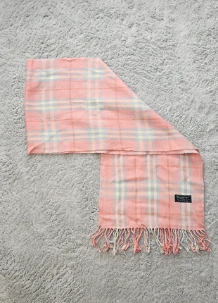 Écharpe Burberry rose à Carreaux 100% Laine d'agneau - 150x30 cm, marca: Burberry, estado: Muito bom, €37.00, €39.55 inclui Proteção do Comprador
