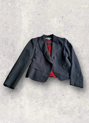 Veste blazer noir Zara Y2K noir doublé rouge taille 40, marque: Zara, état: Très bon état, taille: L / 40 / 12, 10,00 €, 11,20 € Protection acheteurs incluse