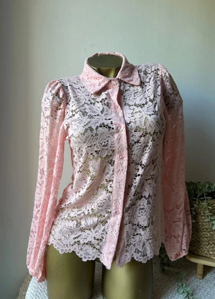 Superbe chemisier en dentelle rose – Taille unique, marque: Made In Italy, état: Neuf sans étiquette, taille: Taille unique, 22,00 €, 23,80 € Protection acheteurs incluse