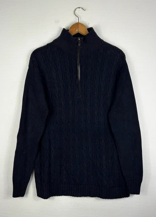 Pull Lacoste 1/4 Zip Torsadé Bleu Marine, marke: Lacoste, zustand: Sehr gut, größe: L, 35,00 €, 37,45 € beinhaltet Vinted-Käuferschutz Pro