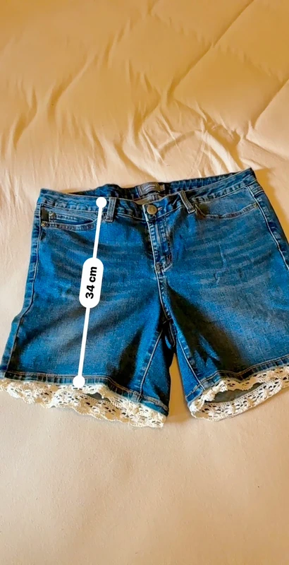 Short en jean taille haute bleu Junarose - photo numéro 2