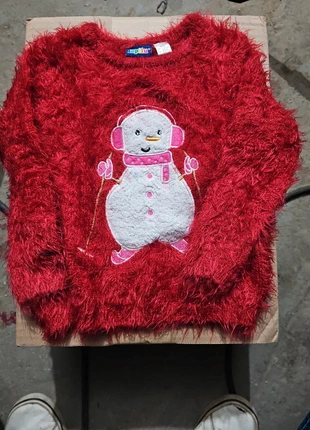 Pull Noël rouge tout doux fille 86 92 cm, brand: Lupilu, condition: Good, size: 18-24 months / 86 cm, €2.00, €2.80 includes Buyer Protection