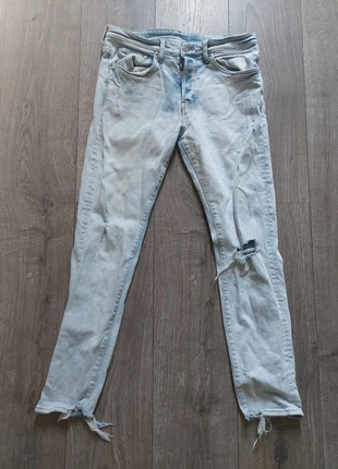 Vintage Skinny Fit Denim Jeans Rock - Stijl 32/30, marca: H&M, estado: Bom, tamanho: PT 42 | W32, €2.50, €3.33 inclui Proteção do Comprador
