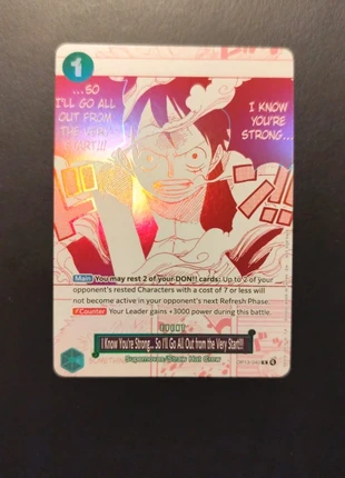 know you're strong luffy OP13-057 3rd Anniversary English Treasure Campaign Promotional, marque: OnePiece, état: Neuf sans étiquette, 4,90 €, 5,85 € Protection acheteurs incluse