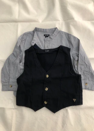 Ensemble chemise & veste costume 24 mois, merk: Kiabi, staat: Heel goed, maat: 18-24 maanden / 86 cm, € 4,00, € 4,90 inclusief Kopersbescherming