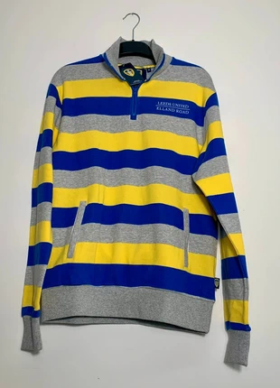 Leeds United LUFC 1/4 Zip Striped Jumper - Mens Med - Brand New, brand: LEEDS UNITED, condition: New without tags, size: M, £13.00, £14.35 includes Buyer Protection