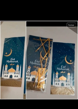 Lot de 4 sac à bonbon biscuit 🍬 🍬 eid Mubarak, condition: New with tags, €2.90, €3.75 includes Buyer Protection