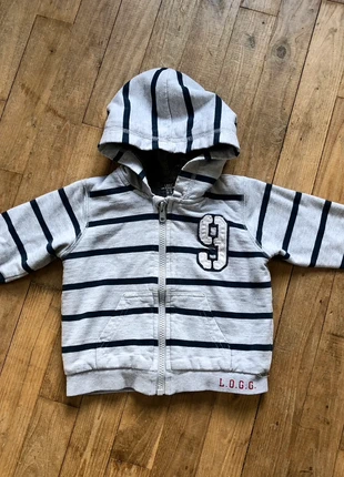 LOGG boys grey furry lined hoodie 12-18mths Label of graded goods, brand: L.O.G.G., condition: Very good, size: 12-18 months / 80 cm, €2.00, €2.80 includes Buyer Protection