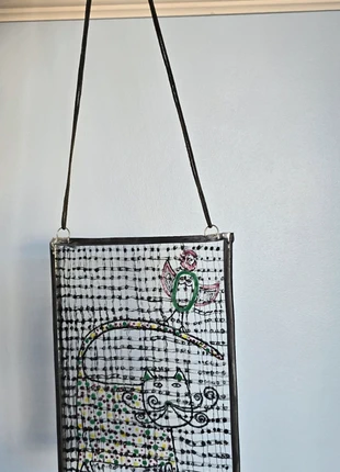 Handmade stained glass cat scene, brand: Handmade, condition: New without tags, £4.00, £4.90 includes Buyer Protection