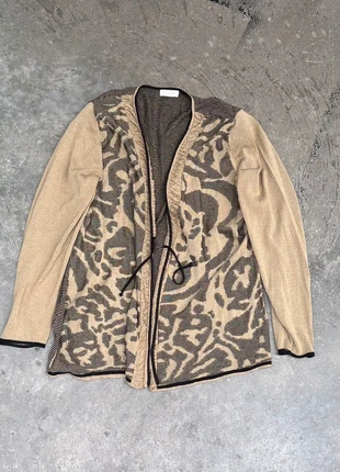 Vintage Cardigan Con Spalline Imbottite Con Fantasia Taglia XL, marca: Bonita, estado: Muito bom, tamanho: XL / 42 / 14, €15.00, €16.45 inclui Proteção do Comprador